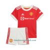 Conjunto (Camiseta+Pantalón Corto) Manchester United Primera Equipación 2021/22 - Niño